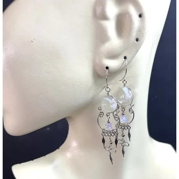 5 Pairs Handmade Earrings – Murano Style Glass & Rasta Bob Marley Design – Made - Picture 6 of 7